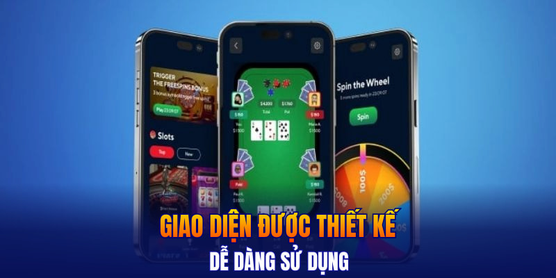 Giao diện được thiết kế dễ dàng sử dụng